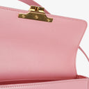 Celine Claude Long Triomphe East West Shoulder Bag Shiny Pink (Rose) Calfskin