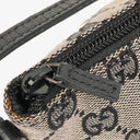 Gucci Mini Baguette Pochette Boat Pink/Black GG Monogram Bag