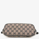 Gucci Mini Baguette Pochette Boat Pink/Black GG Monogram Bag
