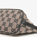 Gucci Mini Baguette Pochette Boat Pink/Black GG Monogram Bag