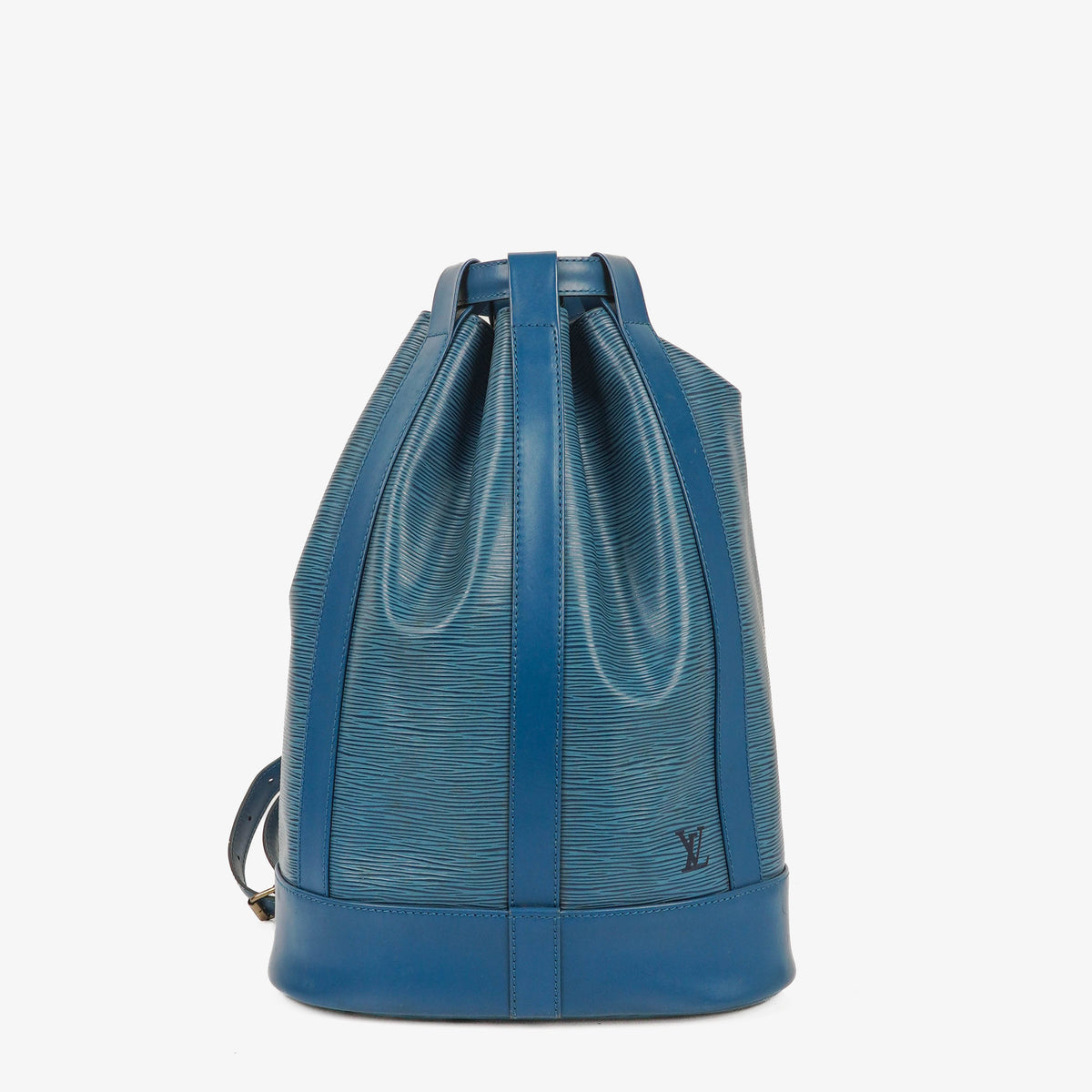 Louis Vuitton Randonnee PM Blue EPI Leather Backpack