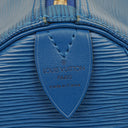 Louis Vuitton Keepall 45 Blue EPI Leather Travel Bag