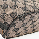 Gucci Mini Baguette Pochette Boat Pink/Black GG Monogram Bag