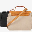 Hermes Herbag PM Vache Hunter Criss Viking Ecru Beige Naturel 2 Way Backpack With Palladium Hardware