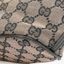Gucci Mini Baguette Pochette Boat Pink/Black GG Monogram Bag