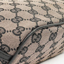 Gucci Mini Baguette Pochette Boat Pink/Black GG Monogram Bag