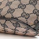 Gucci Mini Baguette Pochette Boat Pink/Black GG Monogram Bag