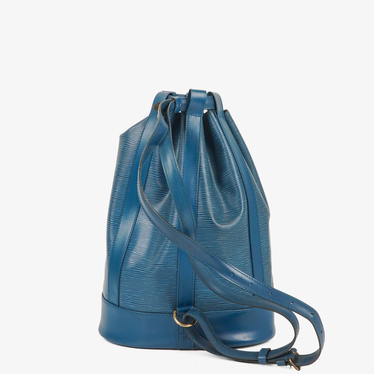 Louis Vuitton Randonnee PM Blue EPI Leather Backpack