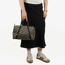 Christian Dior Trotter 30 Vintage Beige/Navy Boston Bag