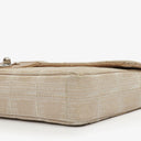 Chanel Beige East West Travel Line Chocolate Bar Flap Bag