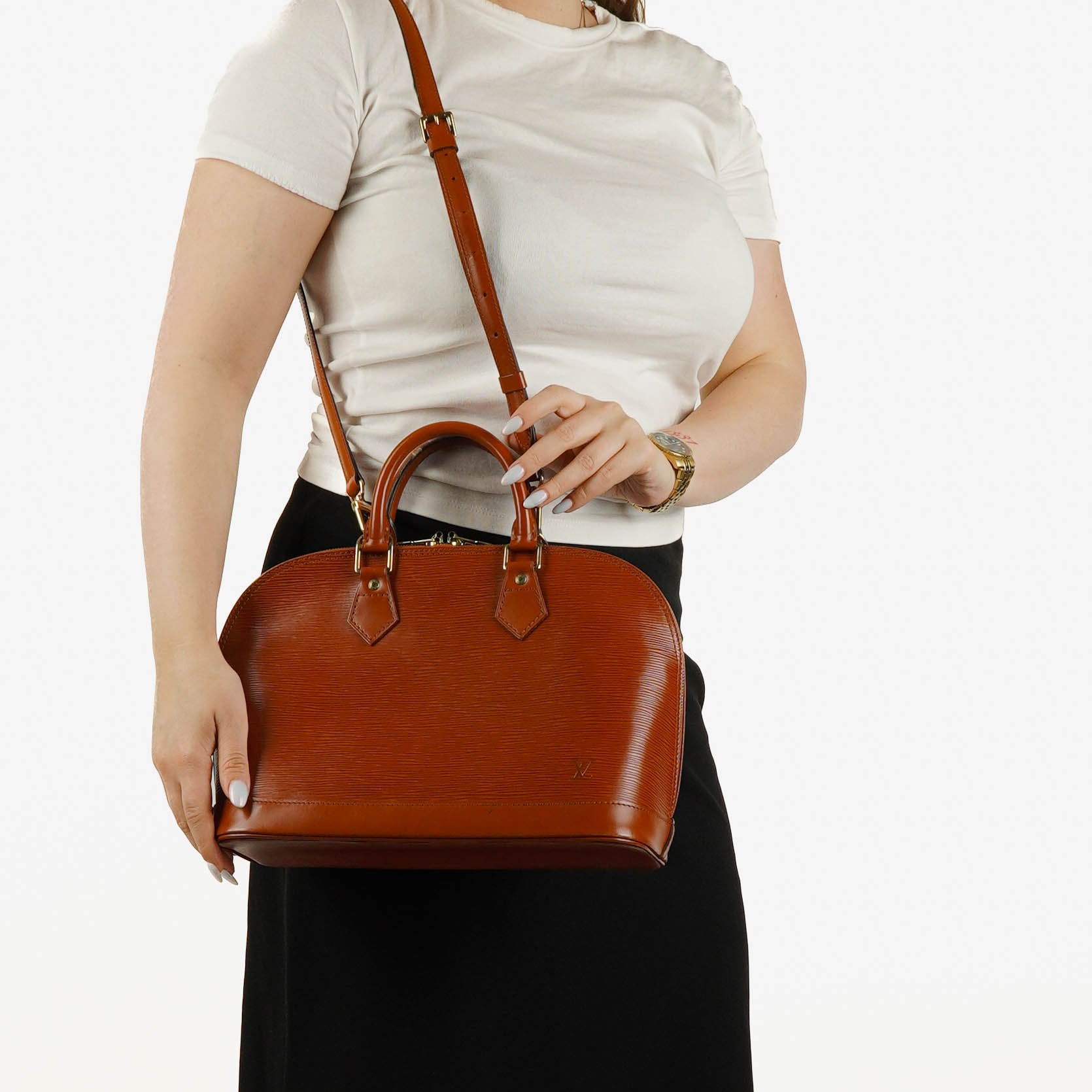 Louis Vuitton Epi Leather Alma PM Handbag