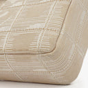 Chanel Beige East West Travel Line Chocolate Bar Flap Bag
