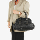 Prada Black Nappa Gaufre Leather Bag