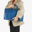 Louis Vuitton Keepall 45 Blue EPI Leather Travel Bag