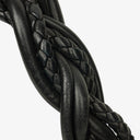 Bottega Veneta Black Intrecciato Leather Braided Handle Flap Shoulder Bag