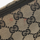 Gucci Baguette Pochette Boat Beige/Red GG Monogram Bag