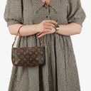 Louis Vuitton Pochette Accessoires Monogram Canvas Clutch Hand