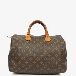 Louis Vuitton Speedy 30 Monogram Canvas Handbag