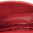 Chanel Vintage Classic Double Flap Bag in Quilted Red Lambskin with 24K Gold-Plated Hardware