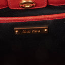 Miu Miu Vitello Lux Rosso Satchel Bag