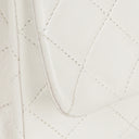 Chanel Classic Single Flap Bag White Quilted Lambskin With 24K Gold-Plated Hardware