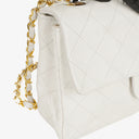 Chanel Classic Single Flap Bag White Quilted Lambskin With 24K Gold-Plated Hardware