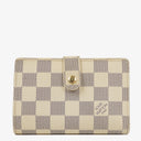 Louis Vuitton Port Feuille Vienoise Damier Azur Canvas French Purse Wallet