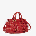 Miu Miu Vitello Lux Rosso Satchel Bag