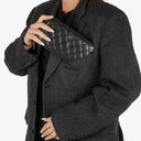 Chanel Large Gusset Zip Around Black Caviar Quilted Wallet