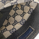 Gucci GG Multicolour Beige/Navy Monogram Canvas Belt Bag