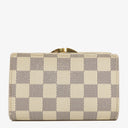 Louis Vuitton Port Feuille Vienoise Damier Azur Canvas French Purse Wallet