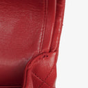 Chanel Vintage Classic Double Flap Bag in Quilted Red Lambskin with 24K Gold-Plated Hardware