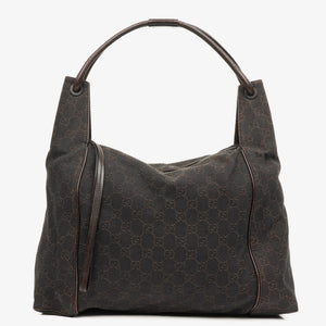 Gucci Brown GG Monogram Canvas Hobo Shoulder Bag