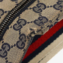 Gucci GG Multicolour Beige/Navy Monogram Canvas Belt Bag