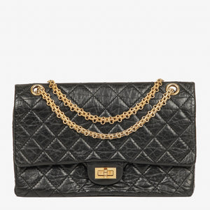 Chanel 2.55 Reissue Black Aged Calfskin Double Flap Bag