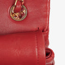 Chanel Vintage Classic Double Flap Bag in Quilted Red Lambskin with 24K Gold-Plated Hardware