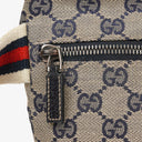 Gucci GG Multicolour Beige/Navy Monogram Canvas Belt Bag