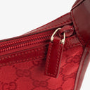 Gucci Red Monogram GG Canvas And Patent Leather Tote Bag
