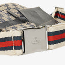 Gucci GG Multicolour Beige/Navy Monogram Canvas Belt Bag