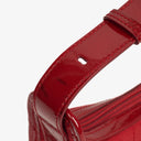 Gucci Red Monogram GG Canvas And Patent Leather Tote Bag