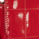 Chanel Red Patent Leather Chocolate Bar Waist Bag
