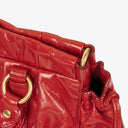 Miu Miu Vitello Lux Rosso Satchel Bag
