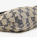 Gucci GG Multicolour Beige/Navy Monogram Canvas Belt Bag