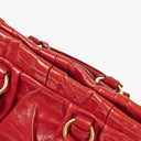 Miu Miu Vitello Lux Rosso Satchel Bag