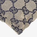 Gucci GG Multicolour Beige/Navy Monogram Canvas Belt Bag