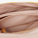 Christian Dior Mustard Patent Leather Cannage New Lock Shoulder Bag