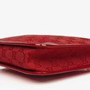 Gucci Red Monogram GG Canvas And Patent Leather Tote Bag