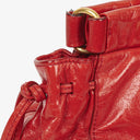 Miu Miu Vitello Lux Rosso Satchel Bag