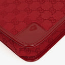 Gucci Red Monogram GG Canvas And Patent Leather Tote Bag