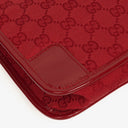 Gucci Red Monogram GG Canvas And Patent Leather Tote Bag